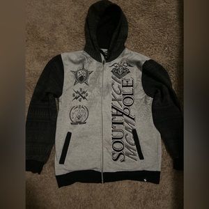 Mens SouthPole Zip Up Sweater size medium